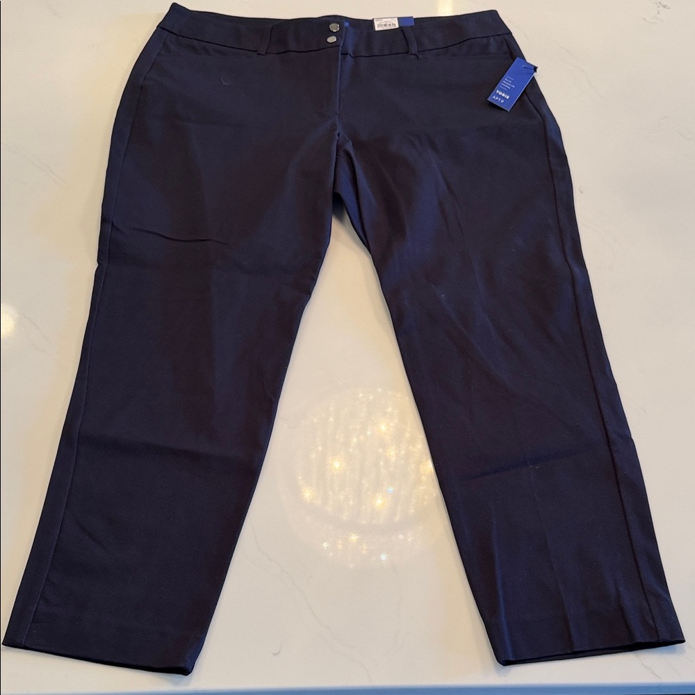 Apt. 9 Women's Torie Blue  Mid Rise Ankle Pants